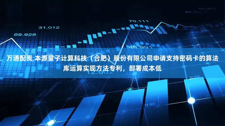 万通配资 本源量子计算科技（合肥）股份有限公司申请支持密码卡的算法库运算实现方法专利，部署成本低