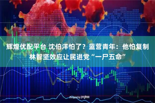 辉煌优配平台 沈伯洋怕了？蓝营青年：他怕复制林智坚效应让民进党“一尸五命”