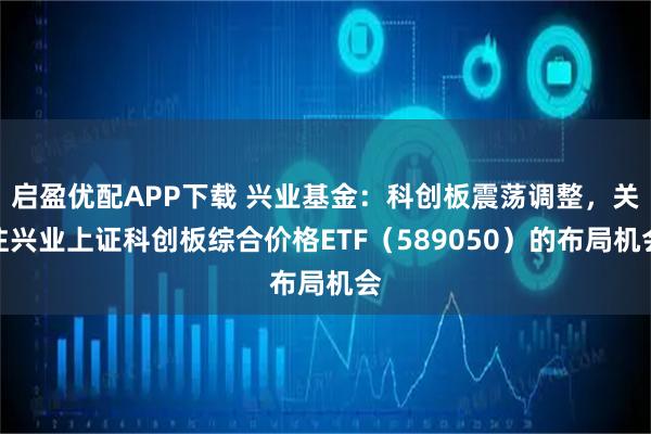 启盈优配APP下载 兴业基金：科创板震荡调整，关注兴业上证科创板综合价格ETF（589050）的布局机会