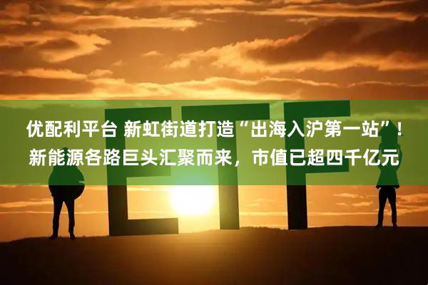 优配利平台 新虹街道打造“出海入沪第一站”！新能源各路巨头汇聚而来，市值已超四千亿元