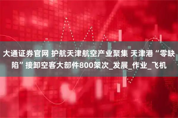 大通证券官网 护航天津航空产业聚集 天津港“零缺陷”接卸空客大部件800架次_发展_作业_飞机